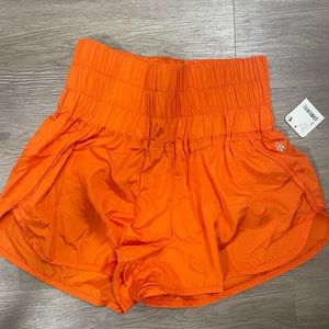 Free People FP movement athletic shorts orange size small